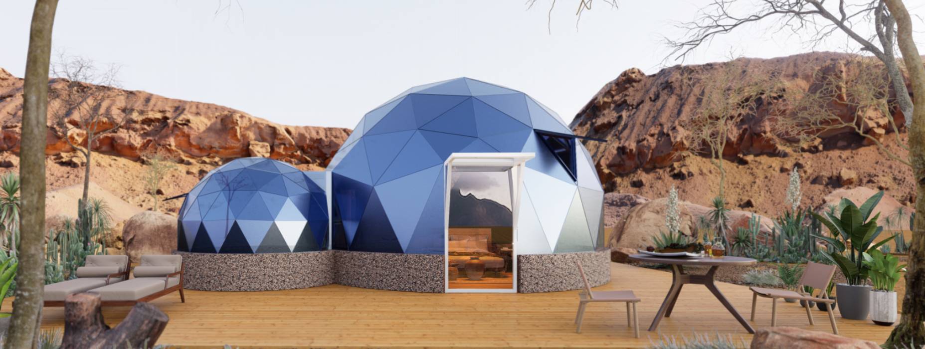 卫滨区球形智能光伏玻璃星空房